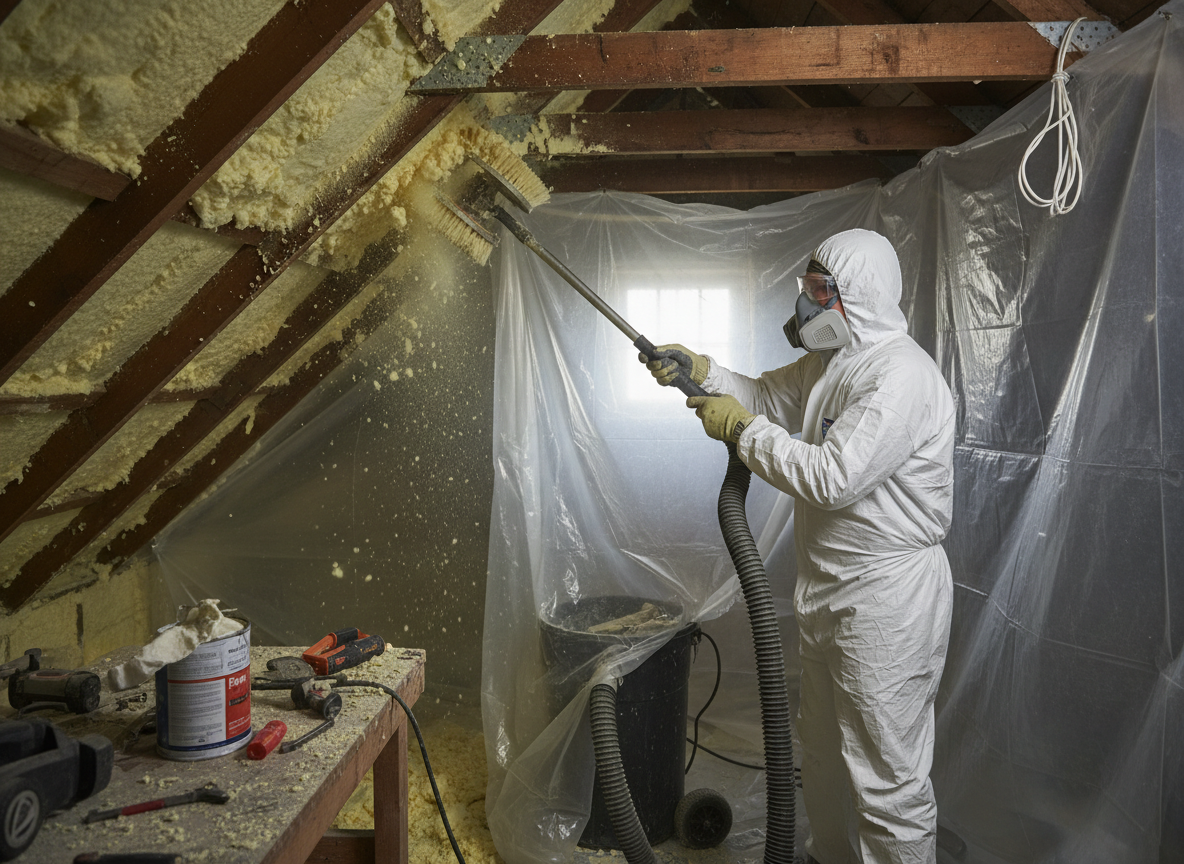 Closed Cell Spray Foam Removal in Bridgwater, Somerset
