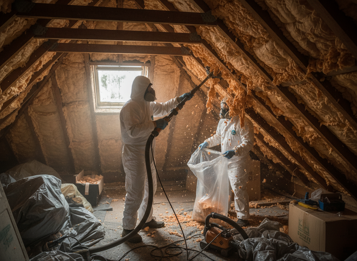 Loft Spray Foam Removal in Bridgwater, Somerset
