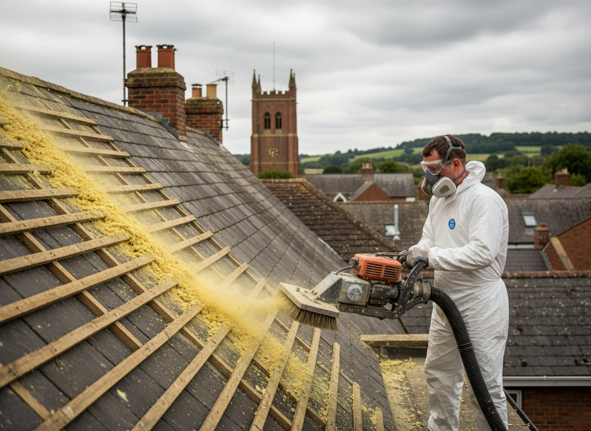 Roof Spray Foam Removal in Bridgwater, Somerset